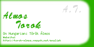 almos torok business card